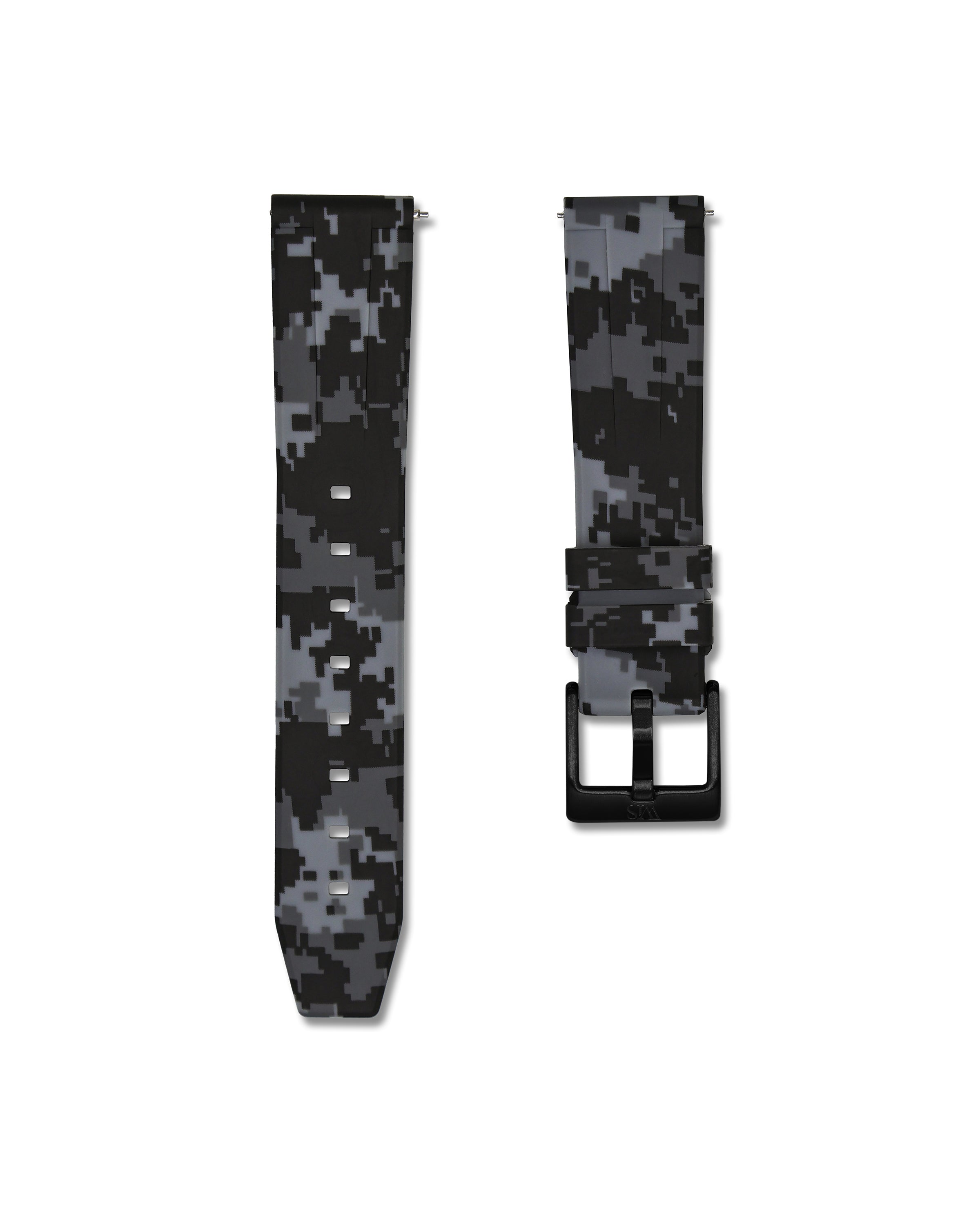 Quick Release Arctic Camo Polished Silver Buckle