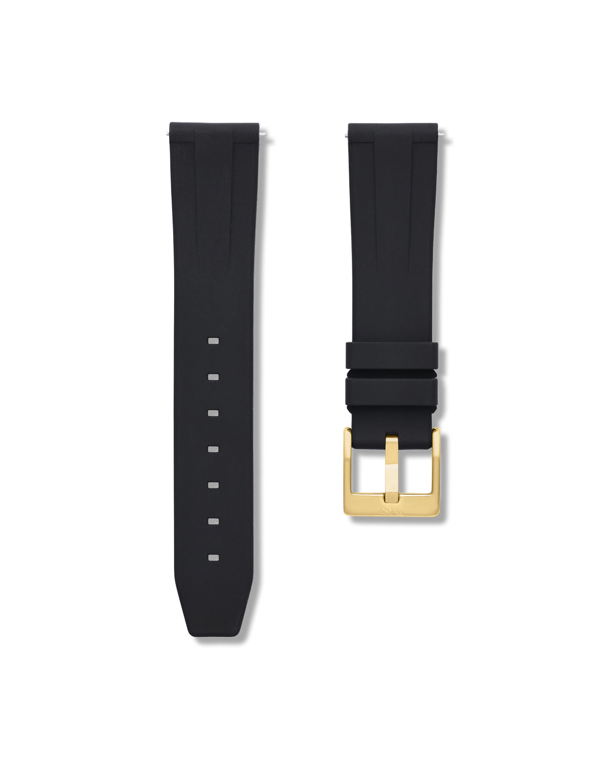 Quick Release Black Polished Gold Buckle