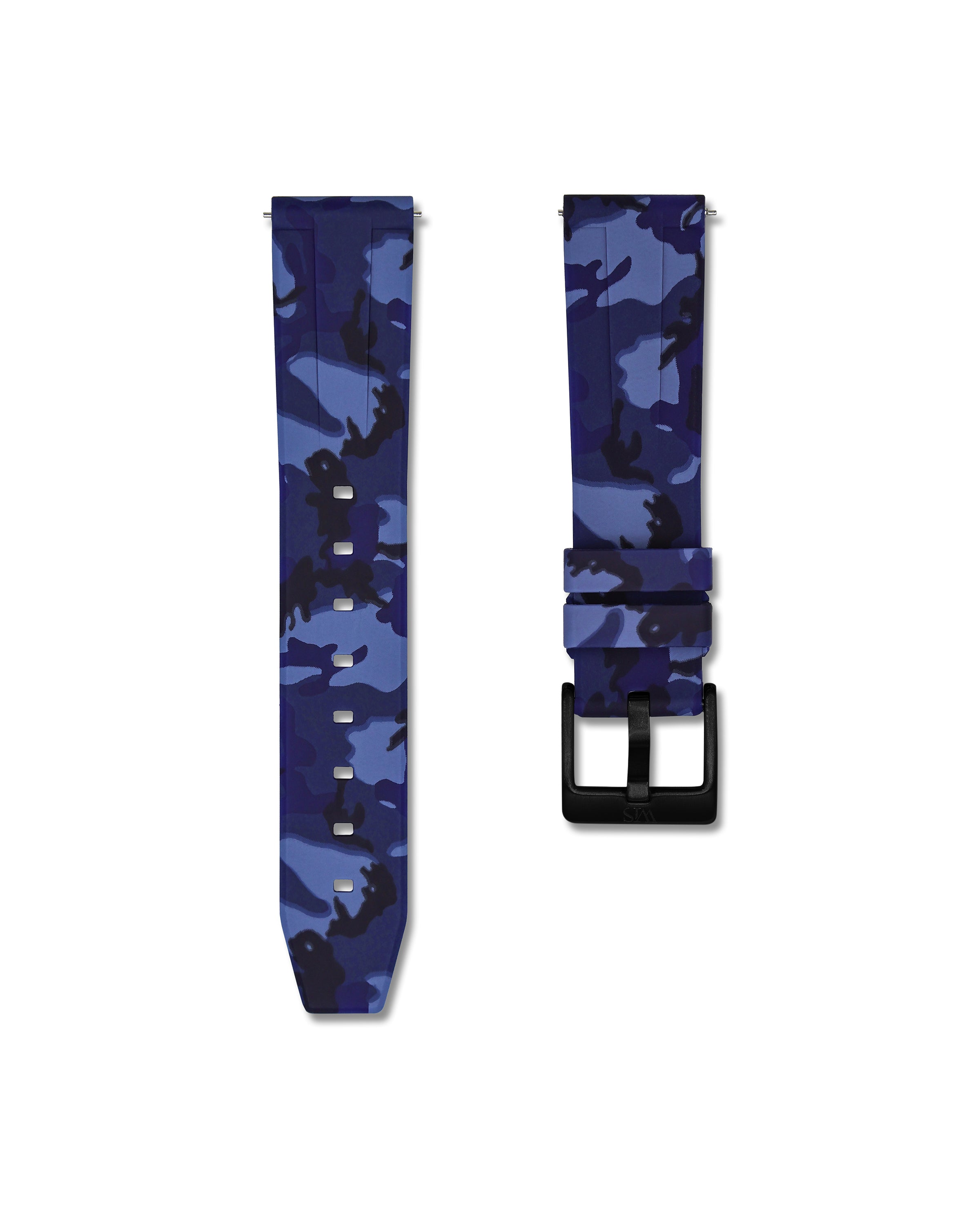 Quick Release Blue Camo PVD Black Buckle