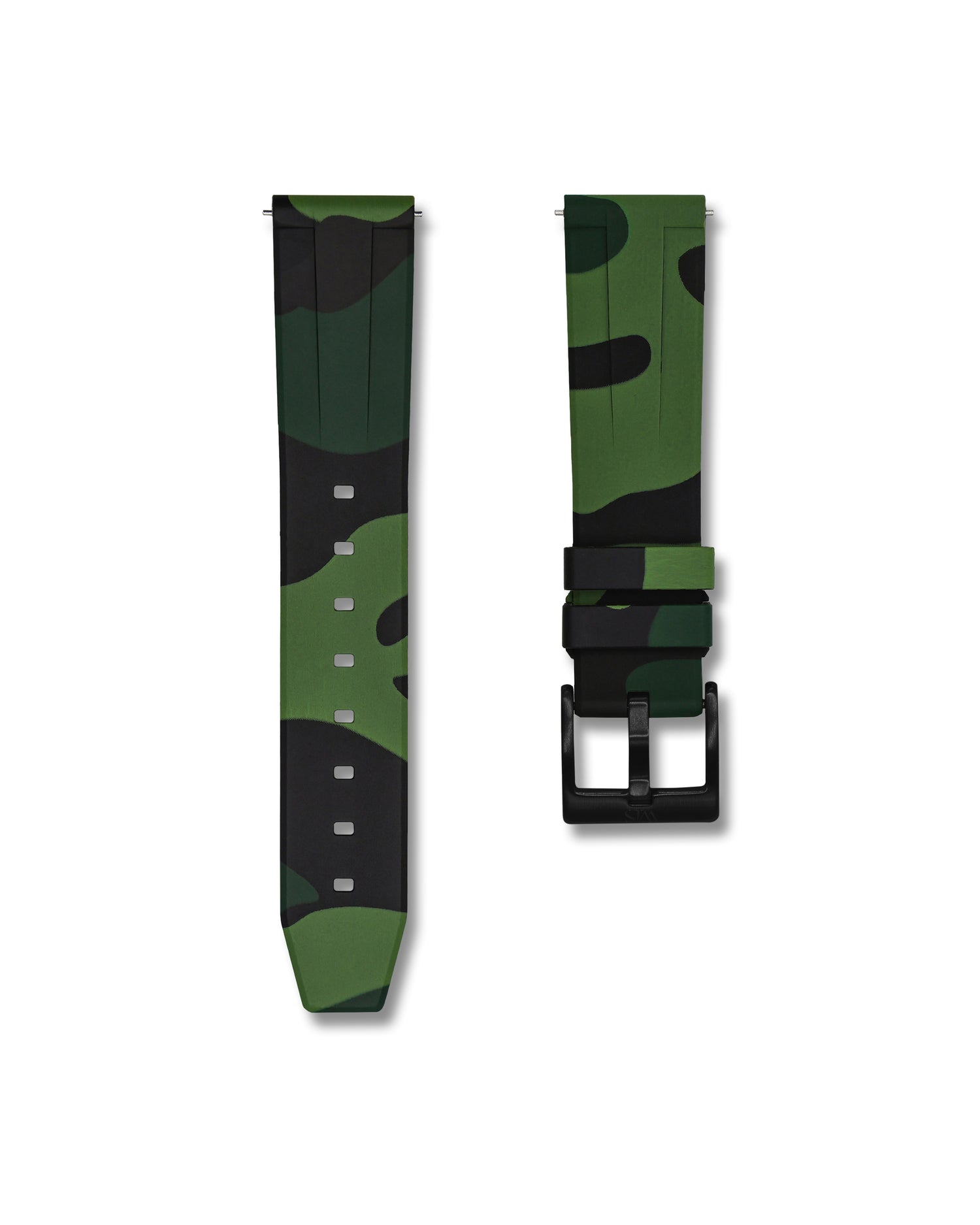 Quick Release Green Camo PVD Black Buckle