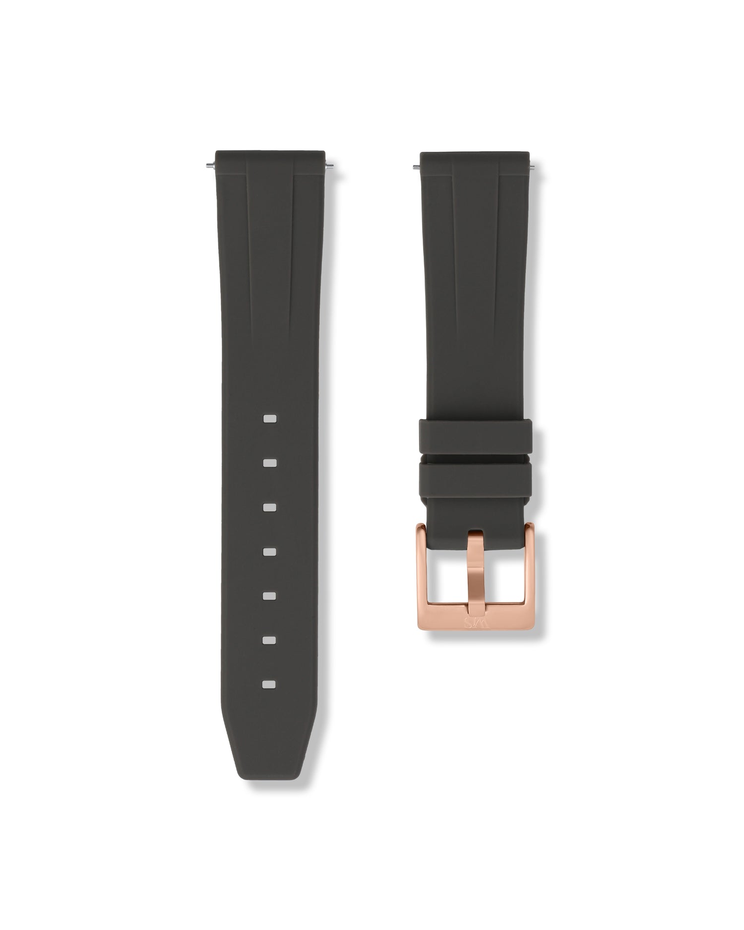 Quick Release Grey Polished Rose Gold Buckle