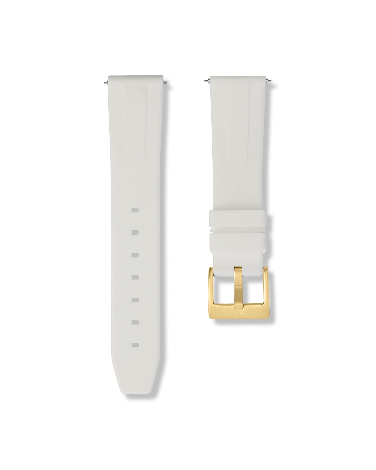 Quick Release White Polished Gold Buckle