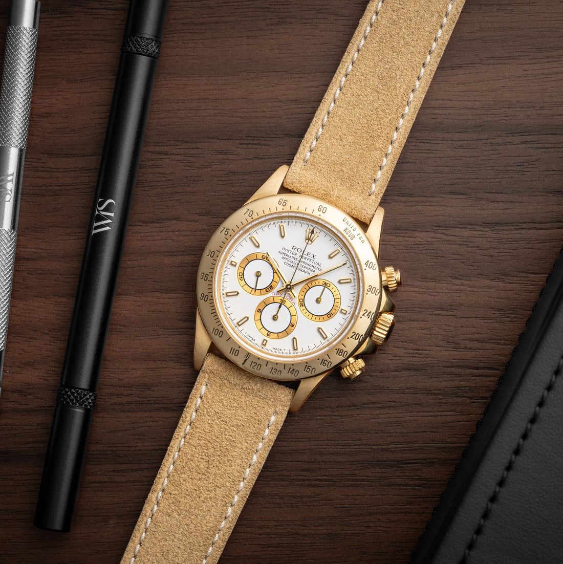 Brown Suede Leather Watch Strap | WIS Watch Straps