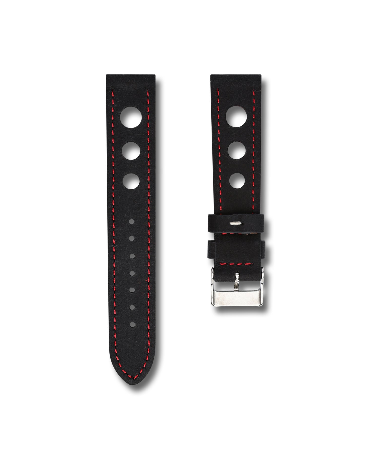 Black Nubuck Leather Rally Strap | WIS Watch Straps