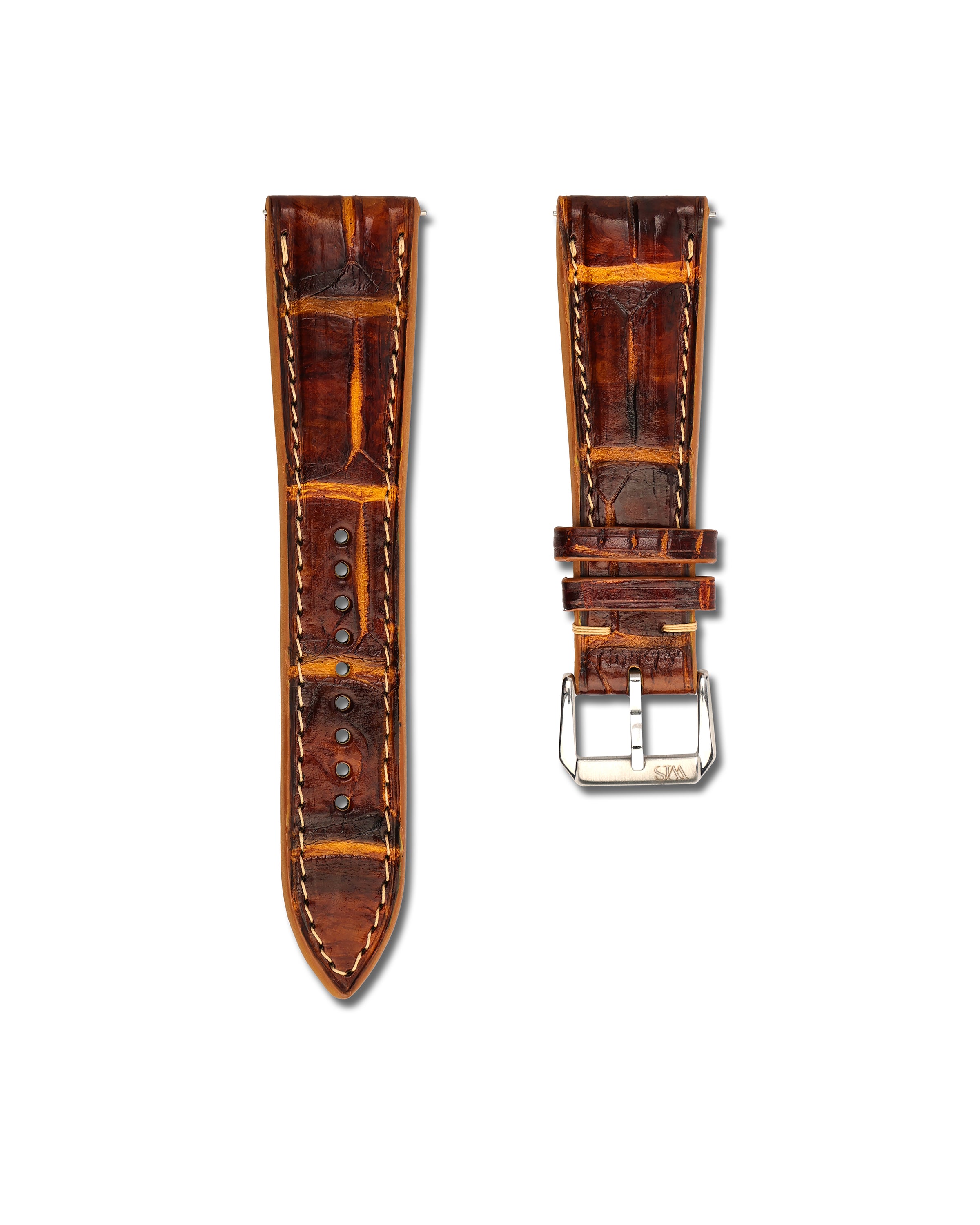 Real Alligator Leather Watch Strap Handmade Bespoke | WIS Watch Straps