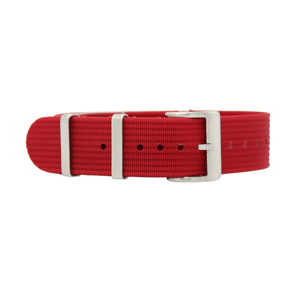 SCARLET RED - NATO WATCH STRAP FOR OMEGA SEAMASTER