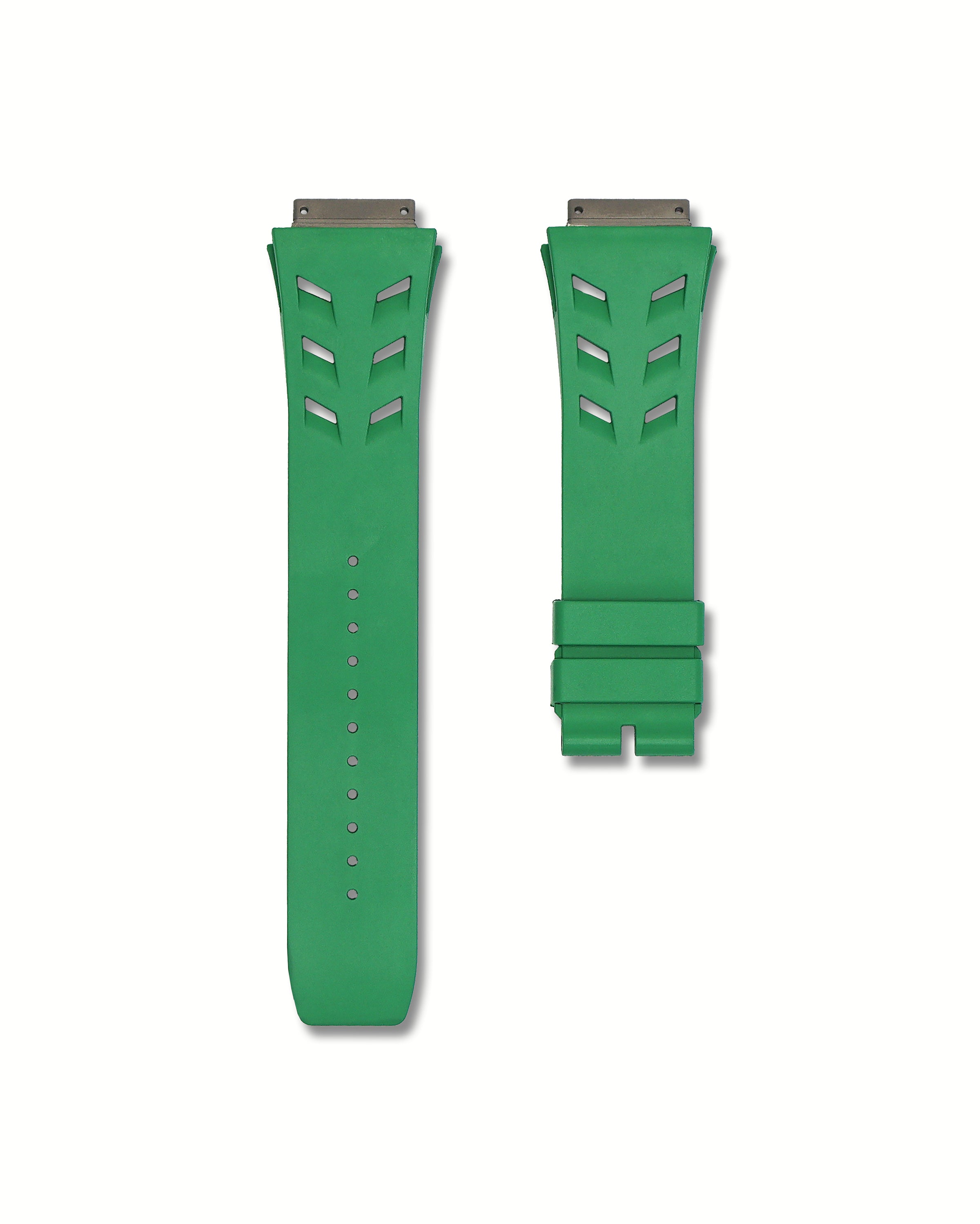 Pine Green Rubber Watch Strap for Richard Mille 67-02 M