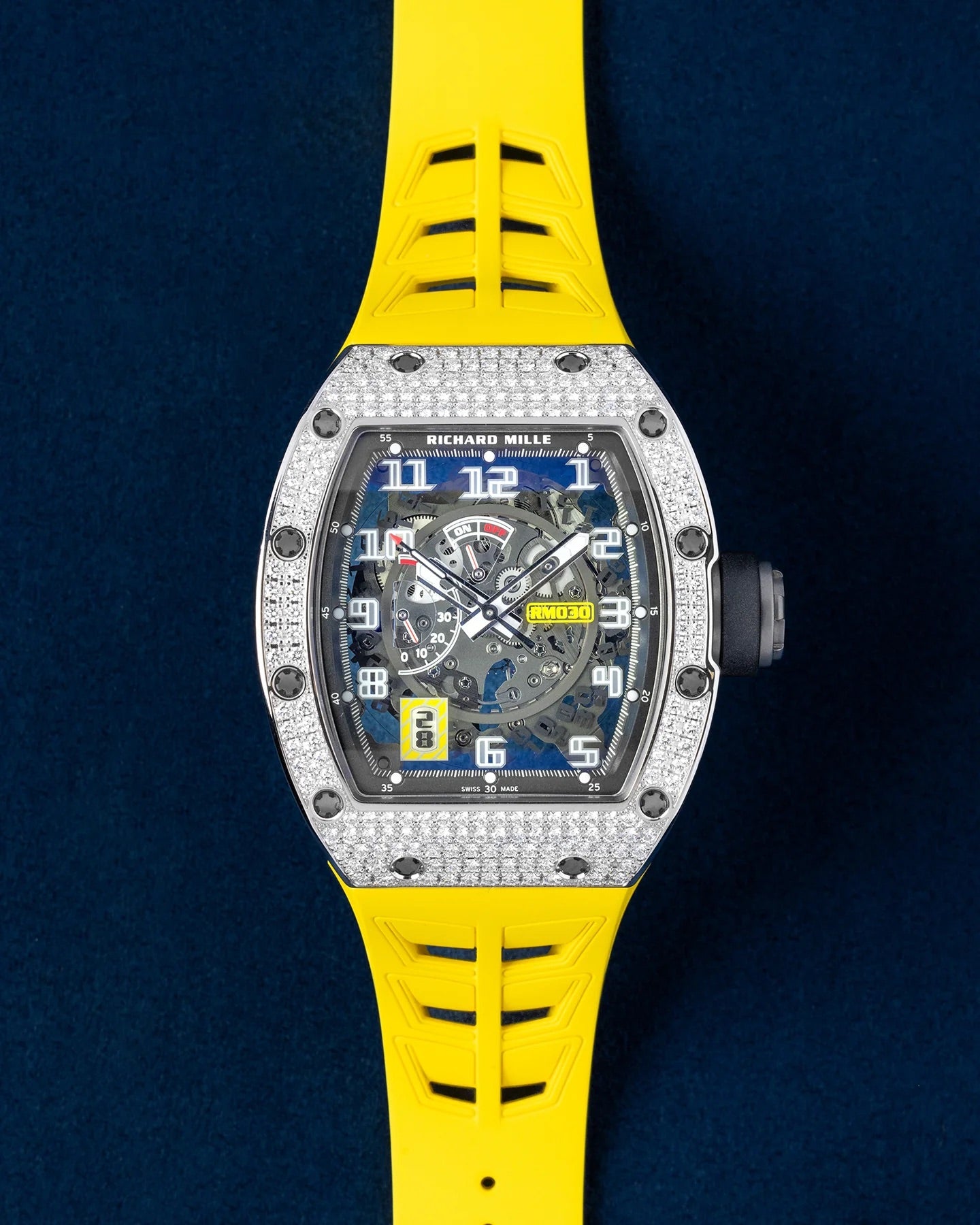 Lemon Yellow Rubber Watch Strap for Richard Mille 030 – WIS STRAPS