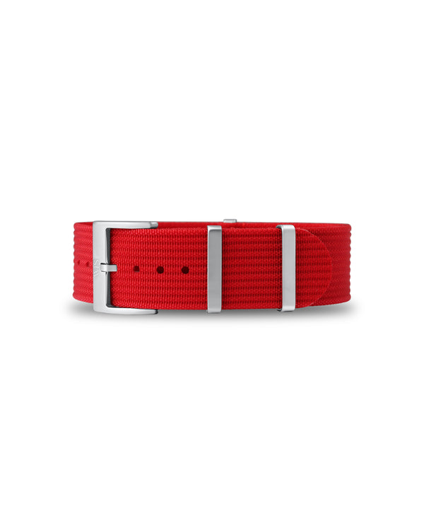 Scarlet Red Nato Strap 22mm | WISSTRAPS