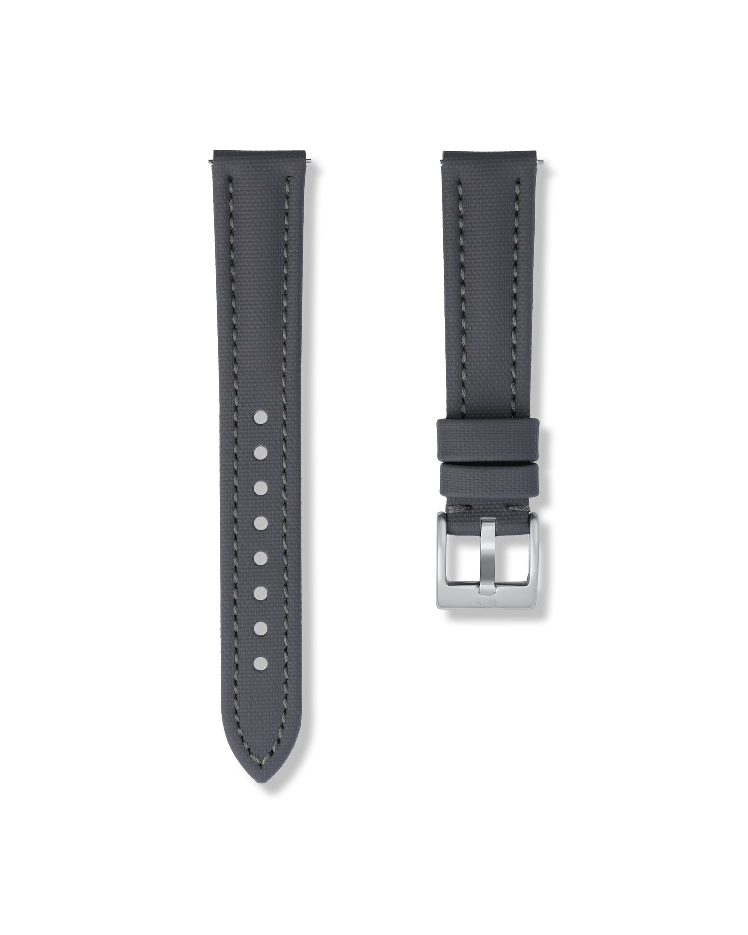 Slate Grey Sailcloth Watch Strap 18mm | WISSTRAPS