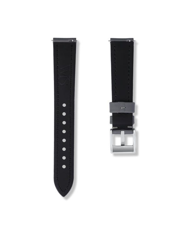 Slate Grey Sailcloth Watch Strap 18mm | WISSTRAPS