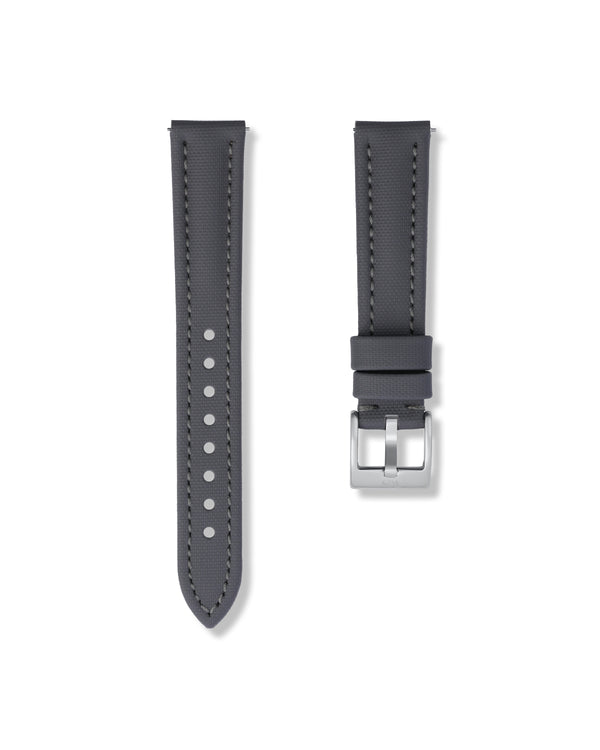 Slate Grey Sailcloth Watch Strap 18mm | WISSTRAPS