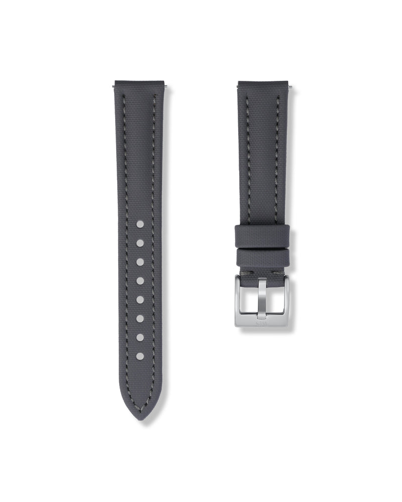 Slate Grey Sailcloth Watch Strap 19mm | WISSTRAPS