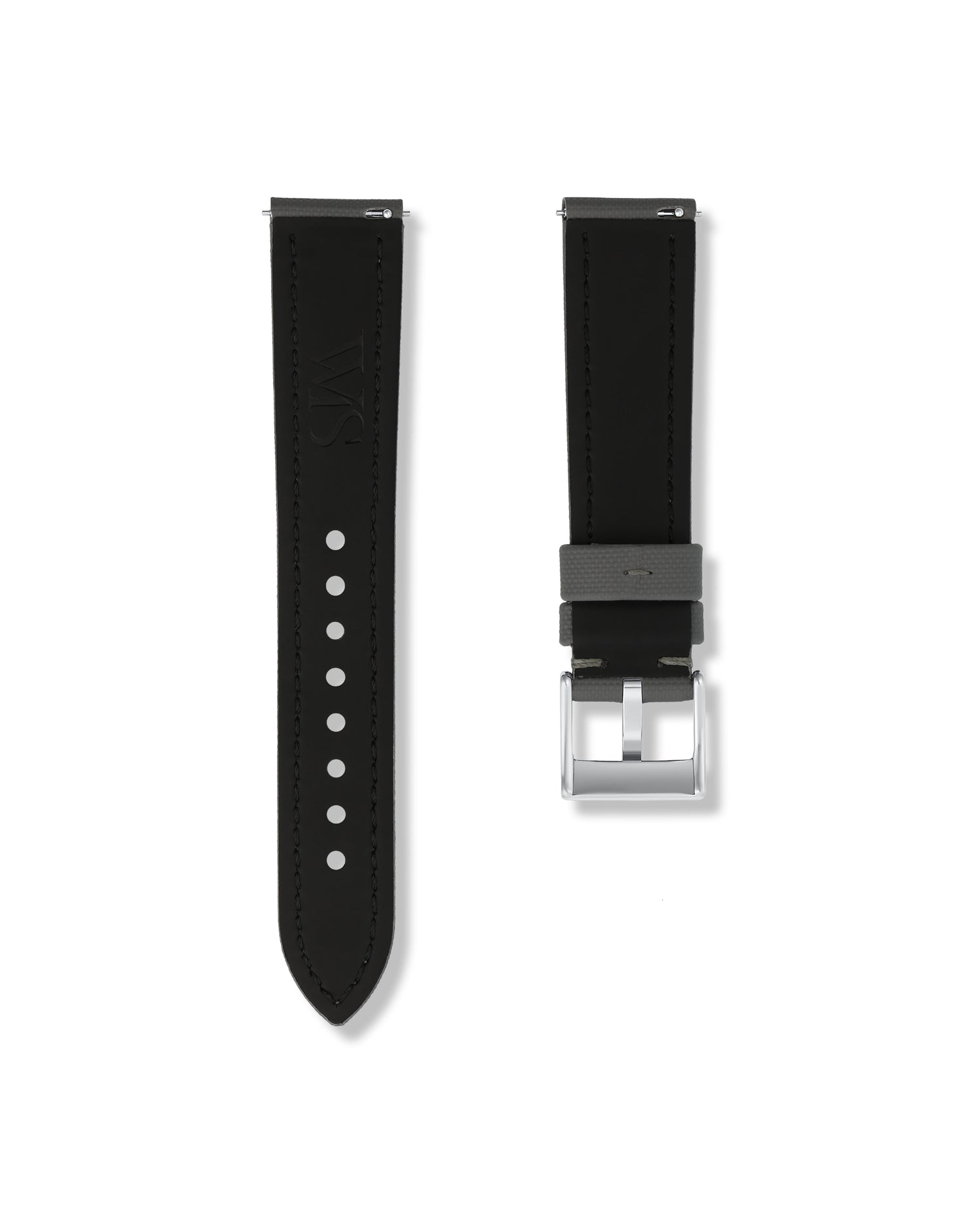 Slate Grey Sailcloth Watch Strap 20mm | WISSTRAPS