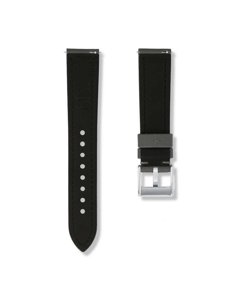 Slate Grey Sailcloth Watch Strap 21mm | WISSTRAPS