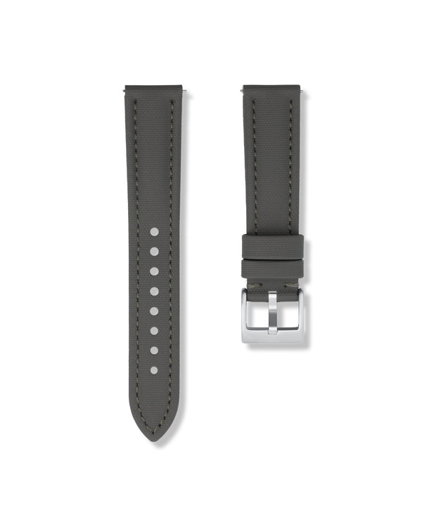 Slate Grey Sailcloth Watch Strap 21mm | WISSTRAPS