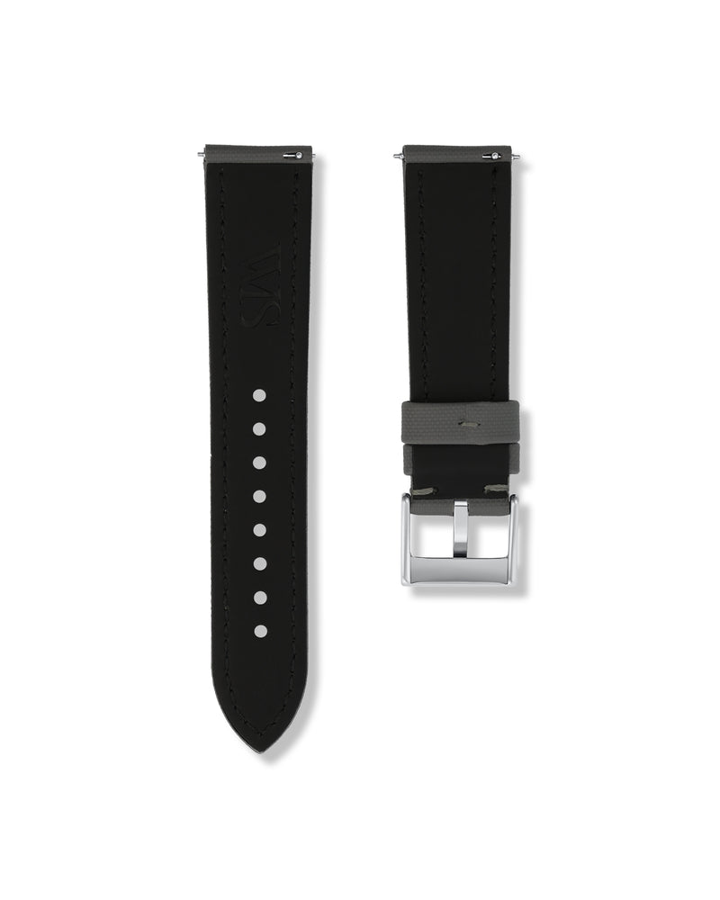 Slate Grey Sailcloth Watch Strap 23mm | WISSTRAPS