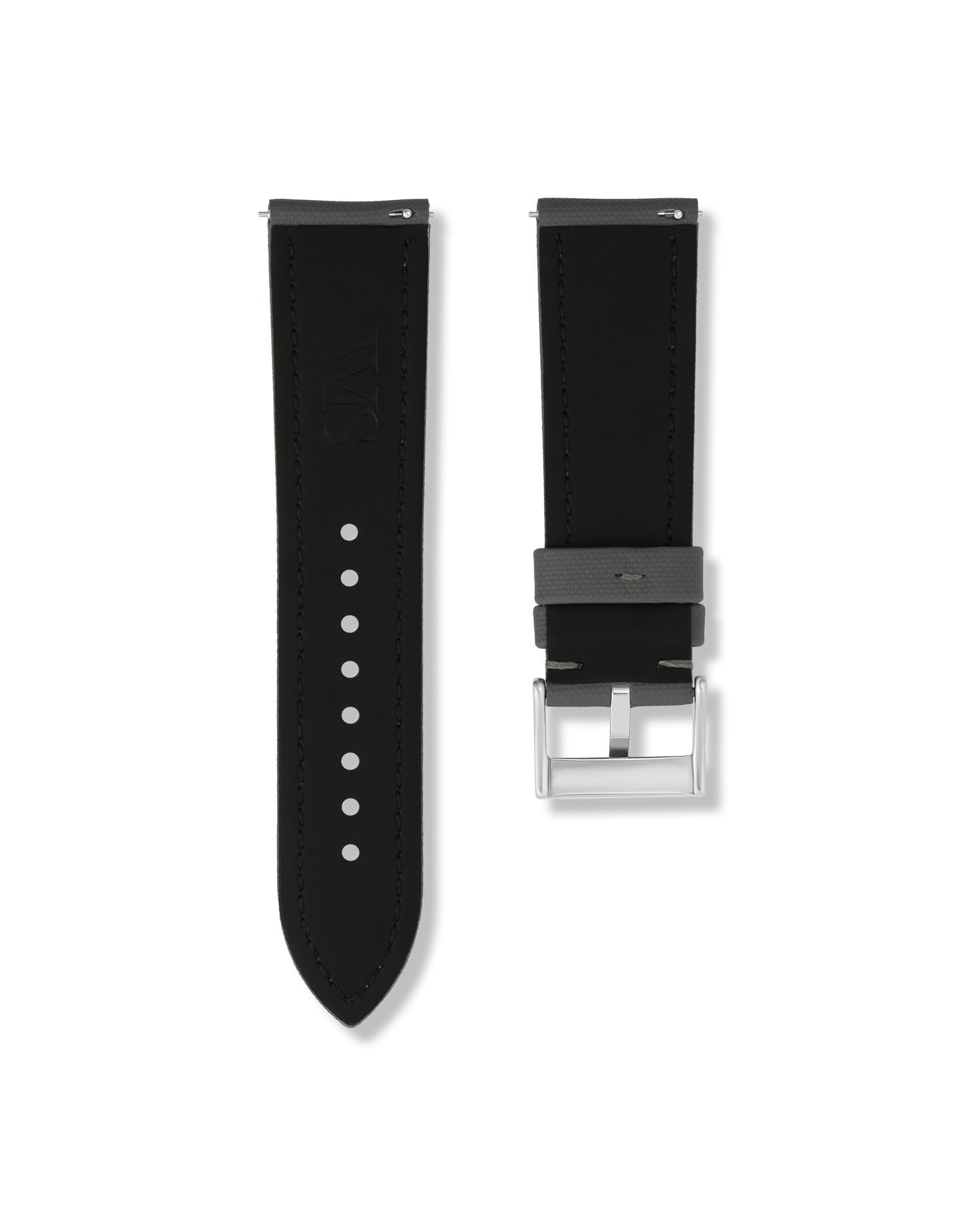 Slate Grey Sailcloth Watch Strap 24mm | WISSTRAPS