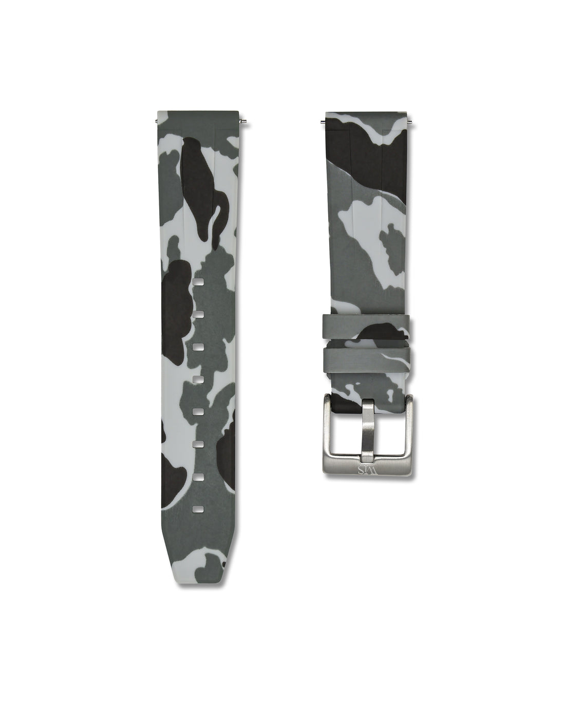 Arctic Camo 20mm Rubber Quick Release Watch Strap | WIS Straps