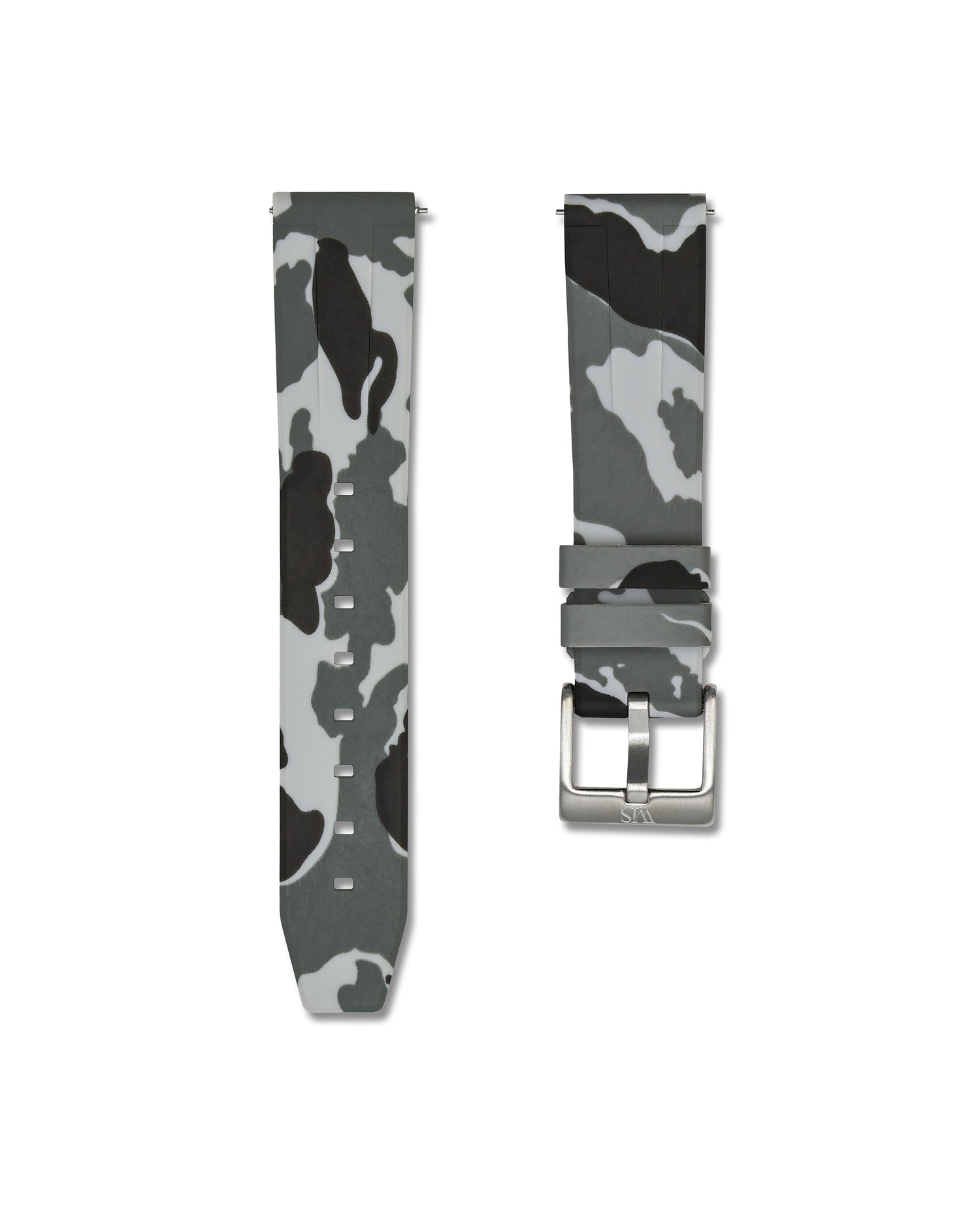 Arctic Camo 20mm Rubber Quick Release Watch Strap | WIS Straps