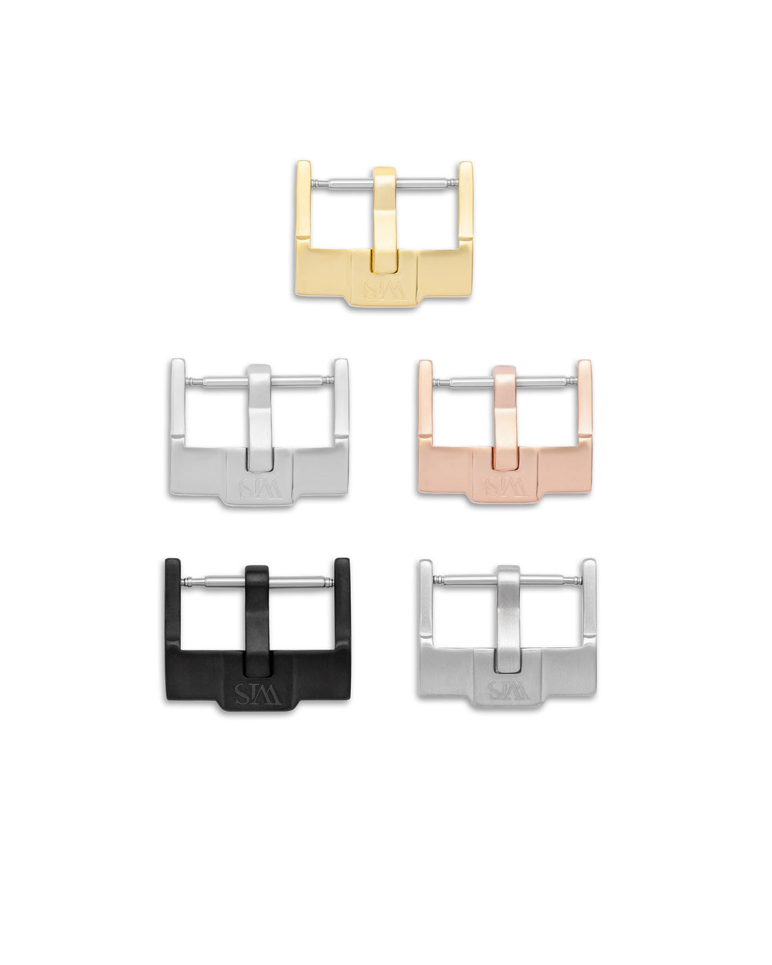 Steel / Gold / Black Watch Buckles | WISSTRAPS
