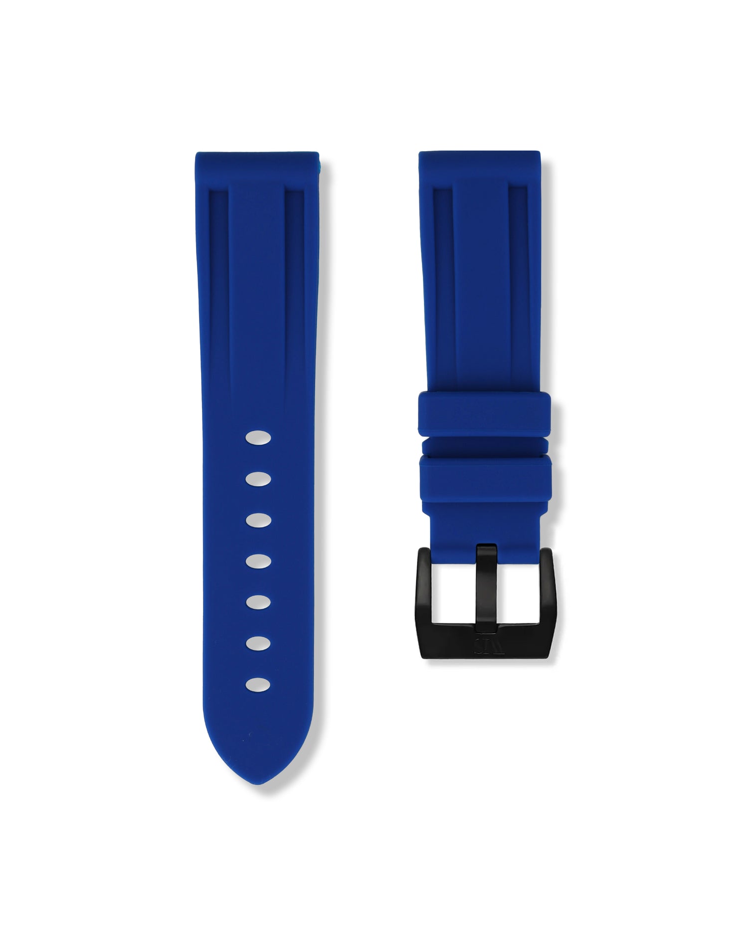 Straight Lug Royal Blue Polished PVD Black Buckle