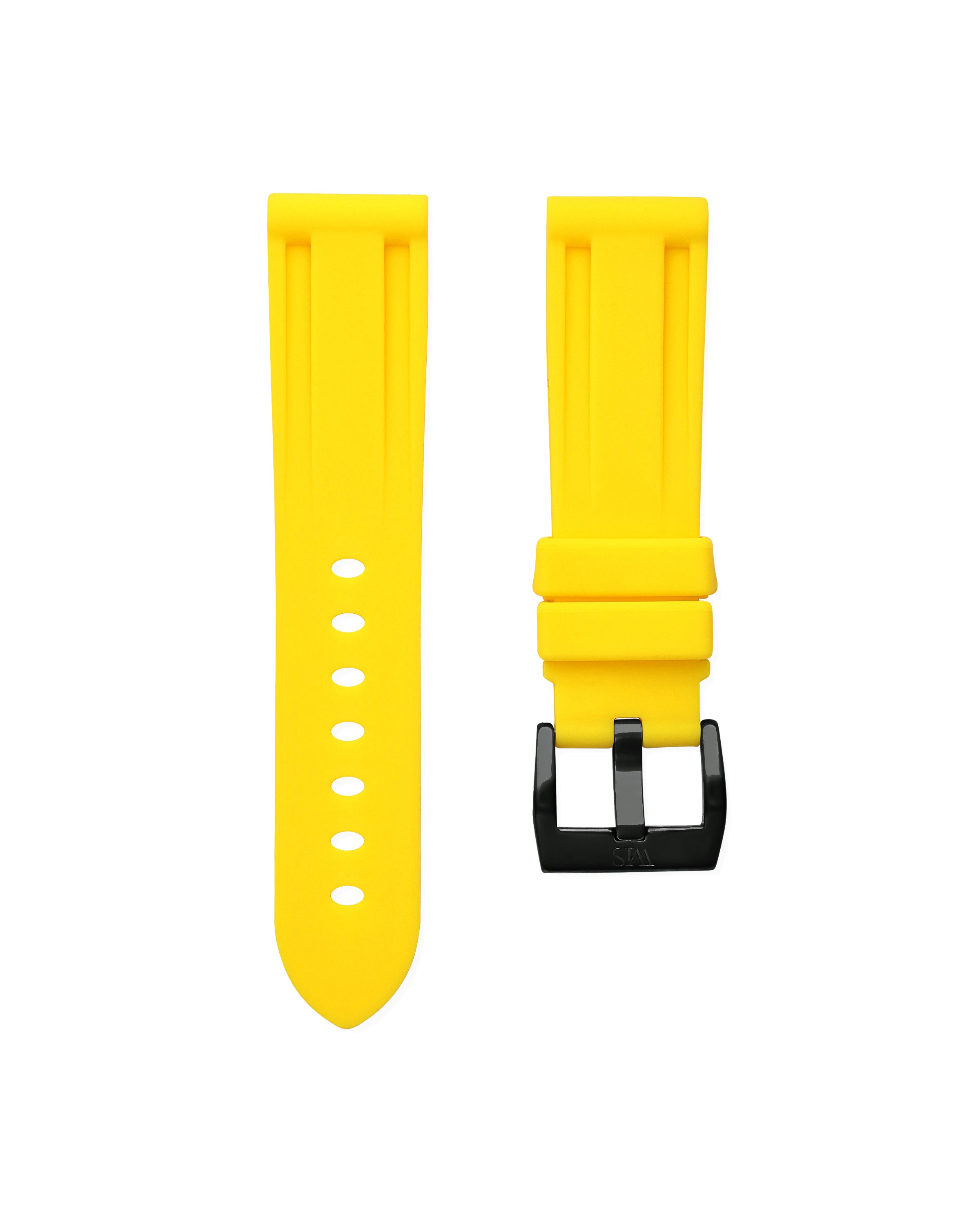 Straight Lug Yellow Polished PVD Black Buckle