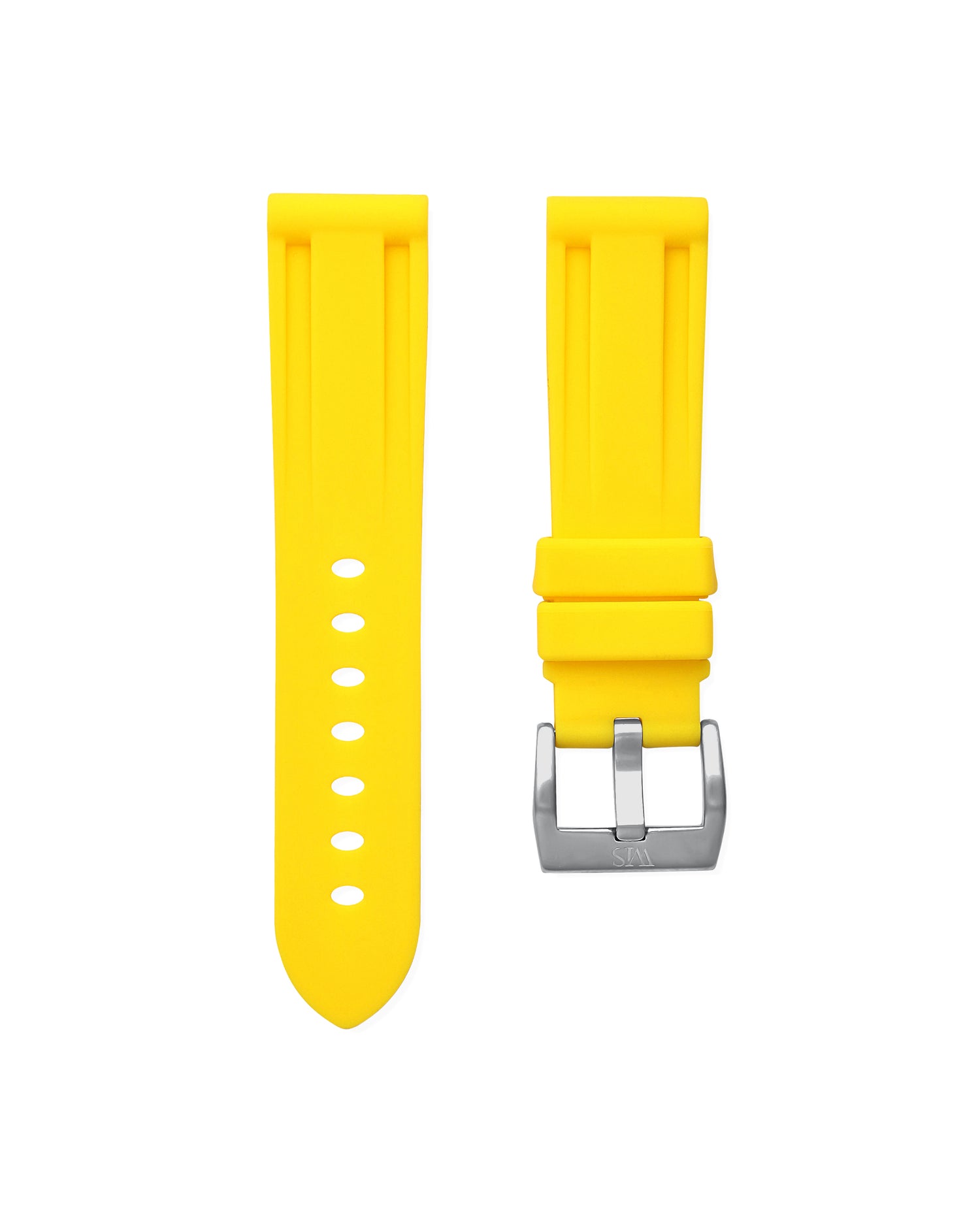 Straight Lug Yellow Polished Rose Gold Buckle
