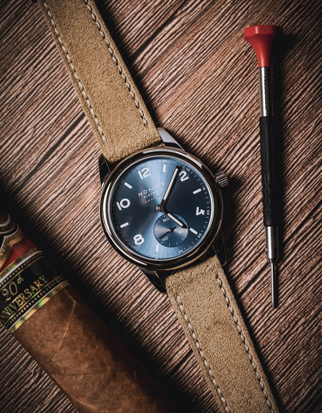 Tan Suede Italian Leather Watch Band | WIS Watch Straps 