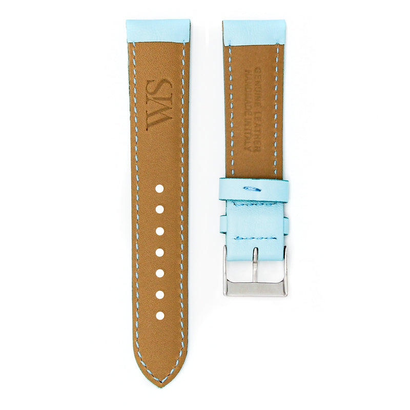 SKY BLUE - HANDMADE ITALIAN LEATHER WATCH STRAP FOR ROLEX SUBMARINER