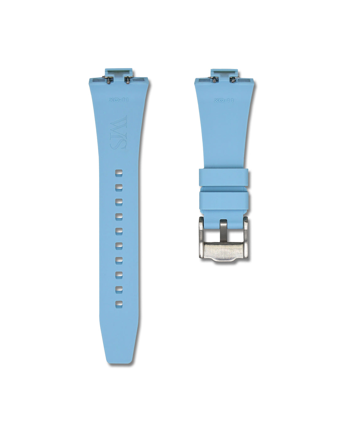 Tissot PRX Ice Blue Rubber Quick Release Watch Strap | WIS Straps