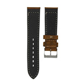 WEATHERED BROWN - HANDMADE ITALIAN LEATHER WATCH STRAP FOR 22MM