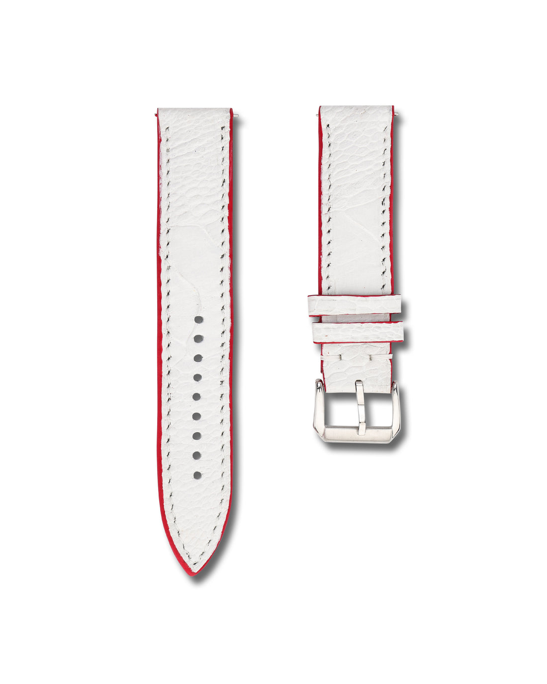 White Ostrich Leather WIS Watch Strap Limited Release250 Year USA Anniversary 