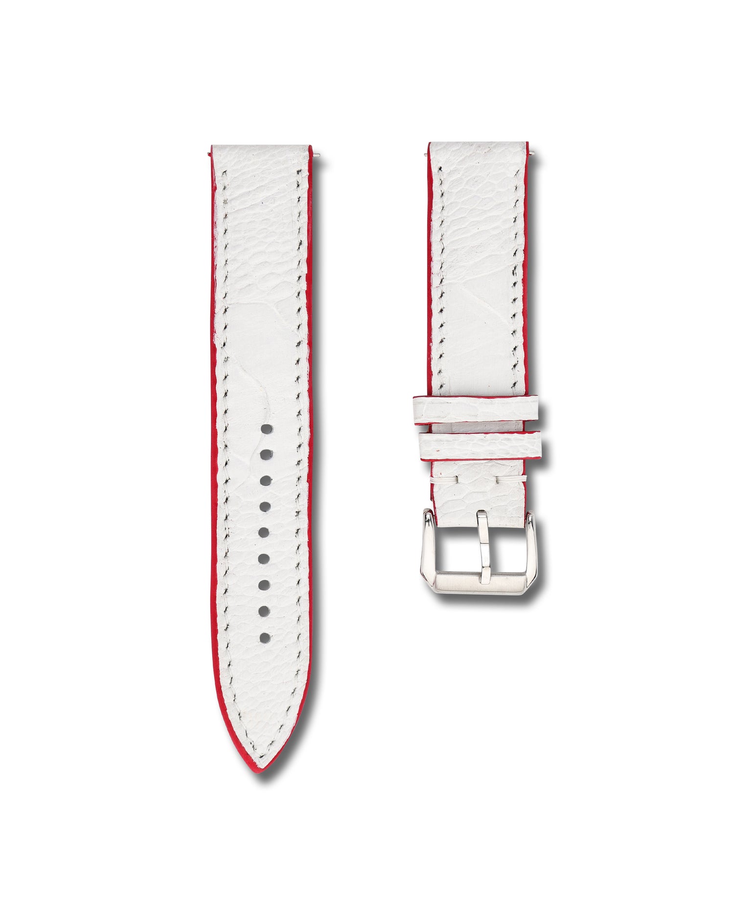 White Ostrich Leather WIS Watch Strap Limited Release250 Year USA Anniversary 