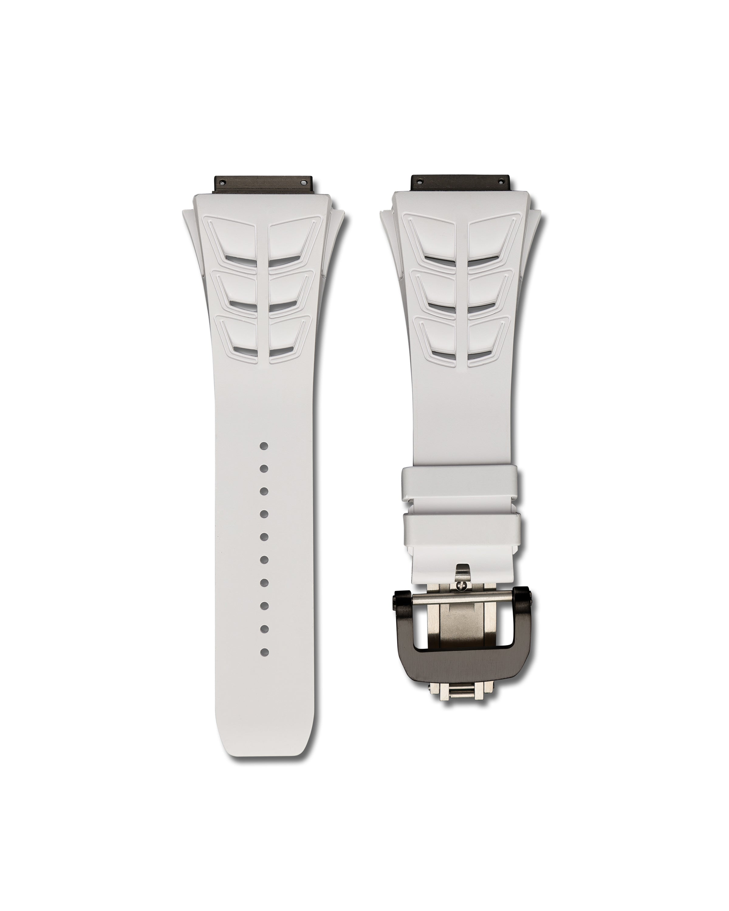 RM30 White Rubber WIS Watch Strap for Richard Mille