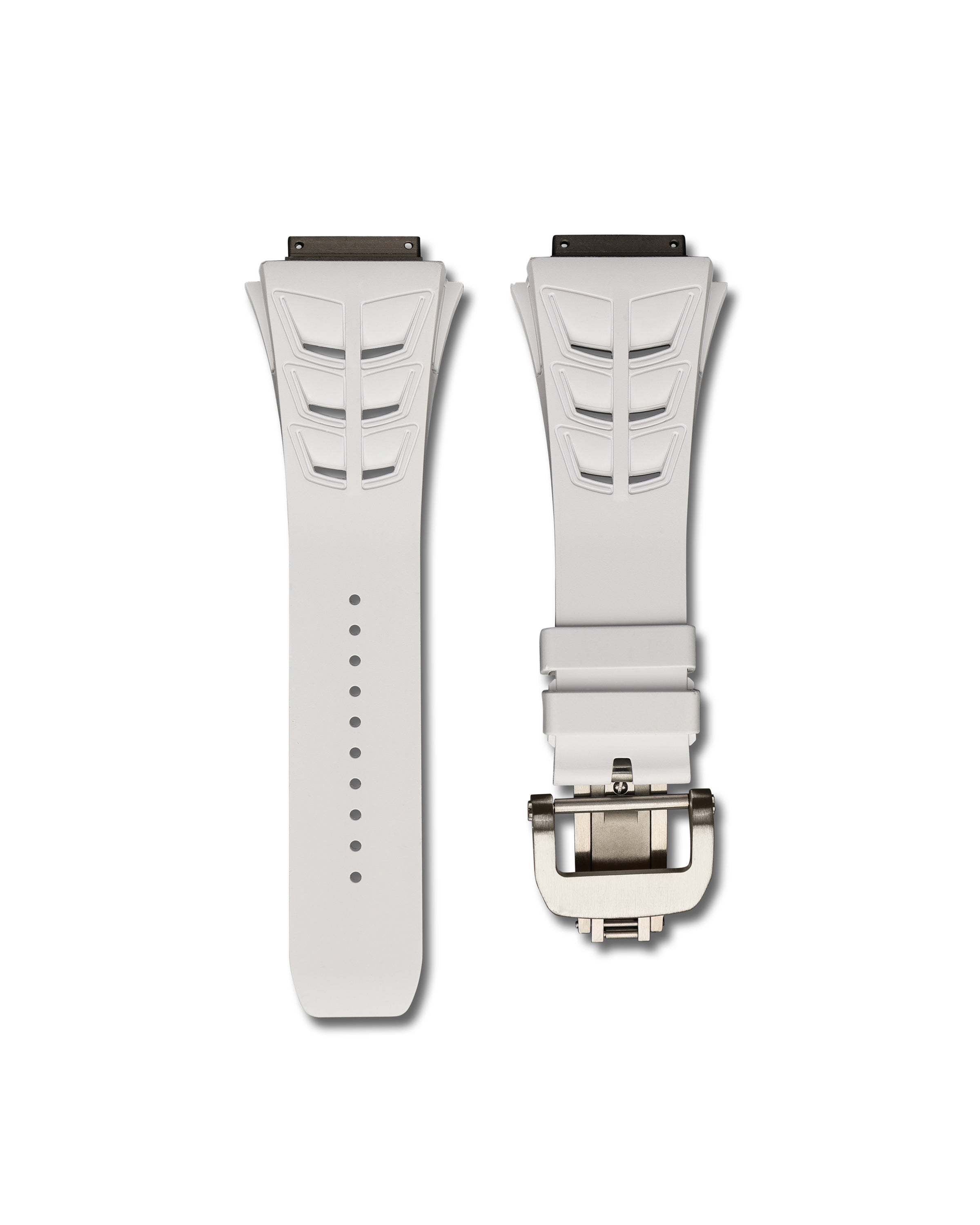 White Rubber Richard Mille RM30 Strap | WIS Watch Straps