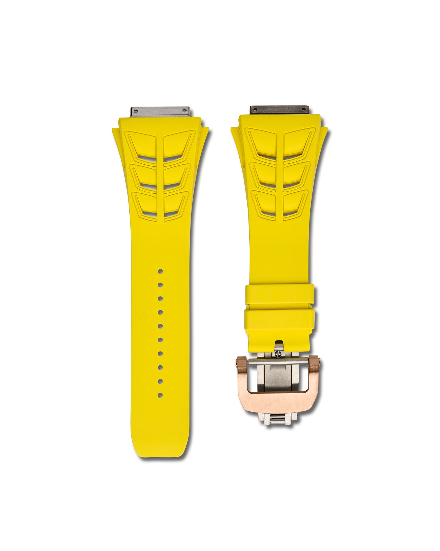 Richard Mille RM 010 Yellow Rubber Watch Band | WIS Watch Straps