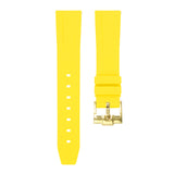 Lemon Yellow - Quick Release Rubber Watch Strap for Longines Record Collection
