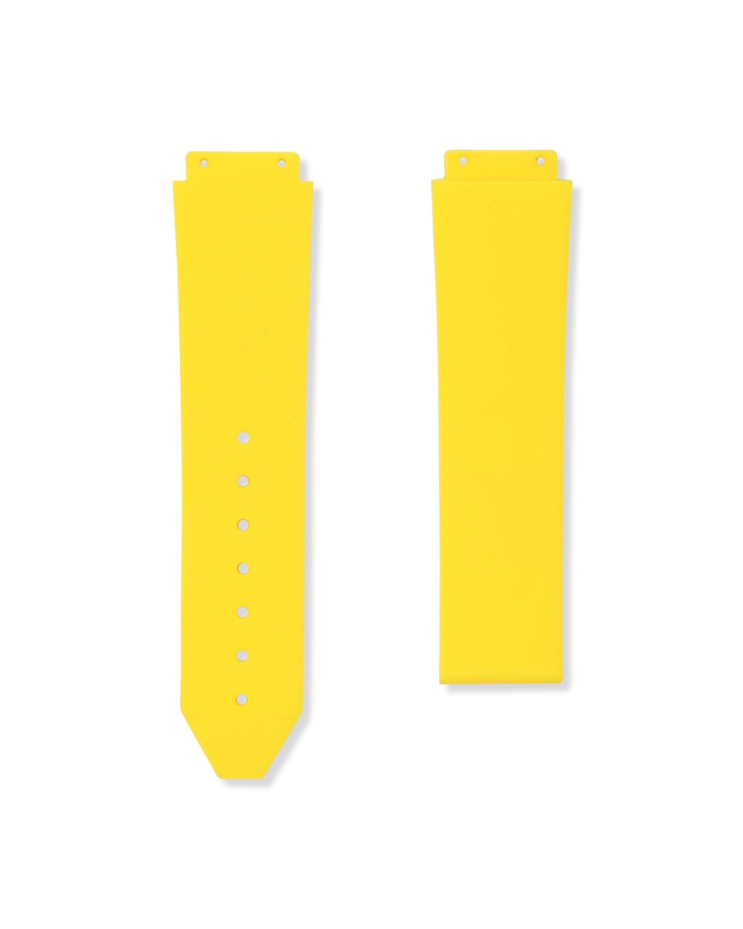 Yellow Hublot Rubber Watch Strap
