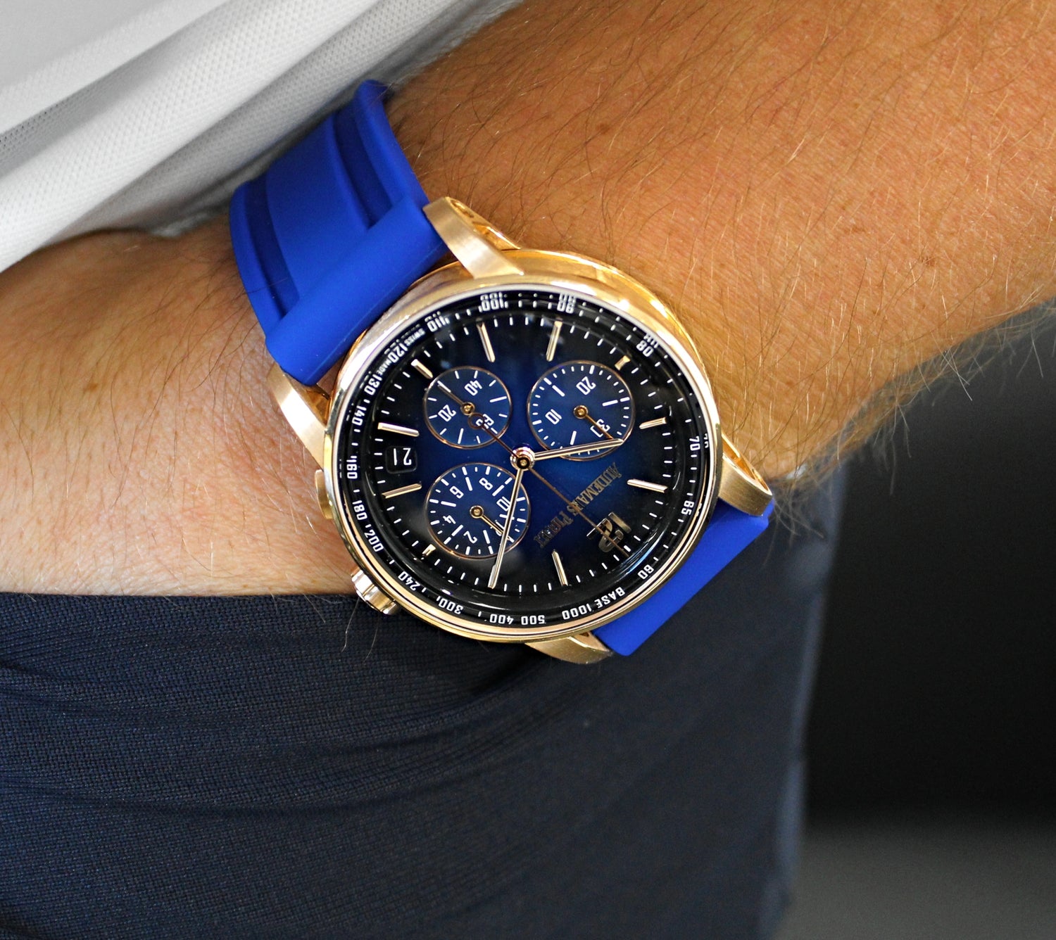 Royal Blue Rubber Watch Band | WIS Watch Straps