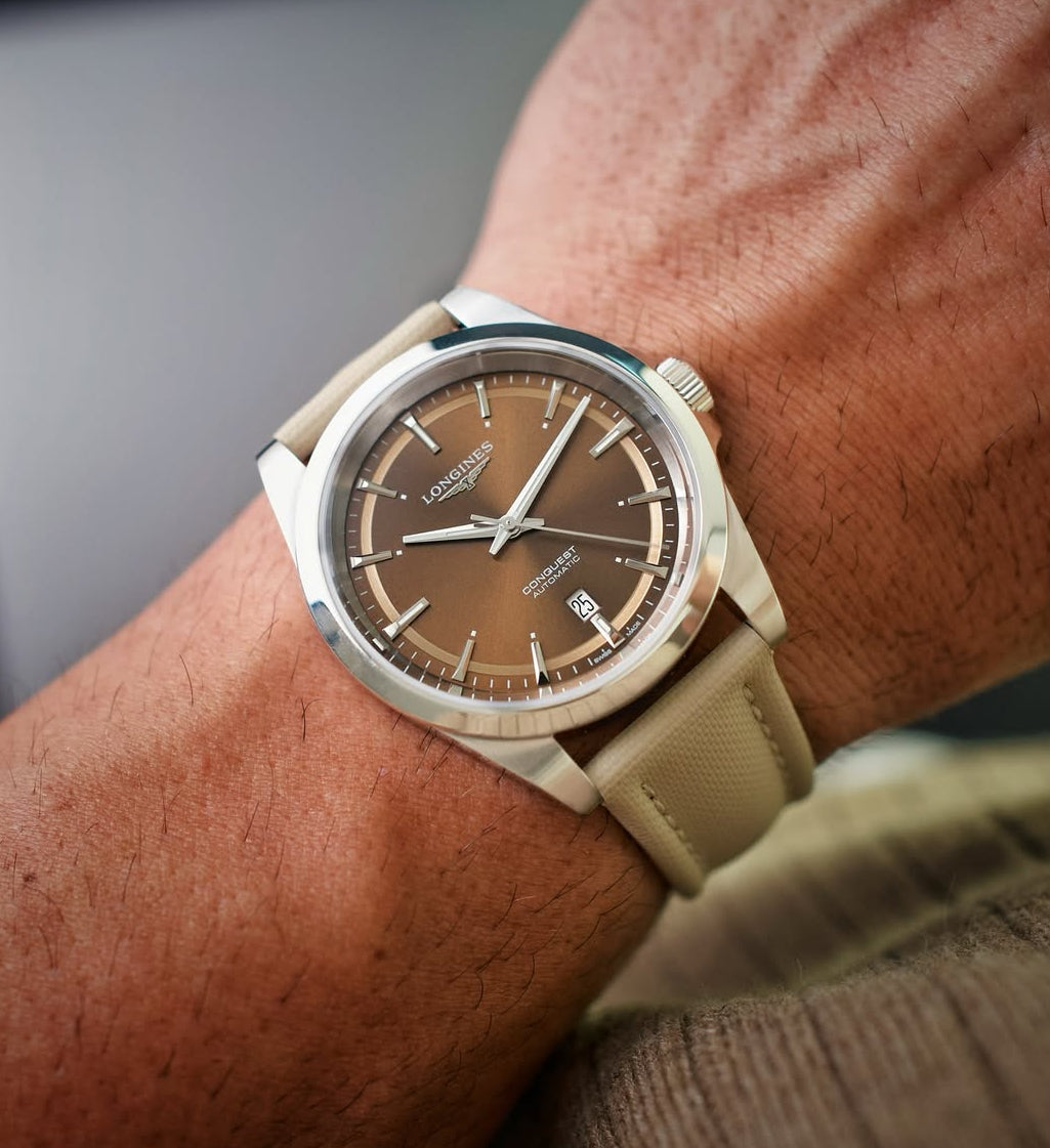 Beige Sailcloth Quick Release Watch Strap | WIS Watch Straps