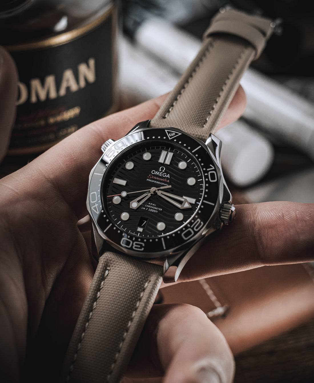 Beige Sailcloth Quick Release Watch Strap | WIS Watch Straps