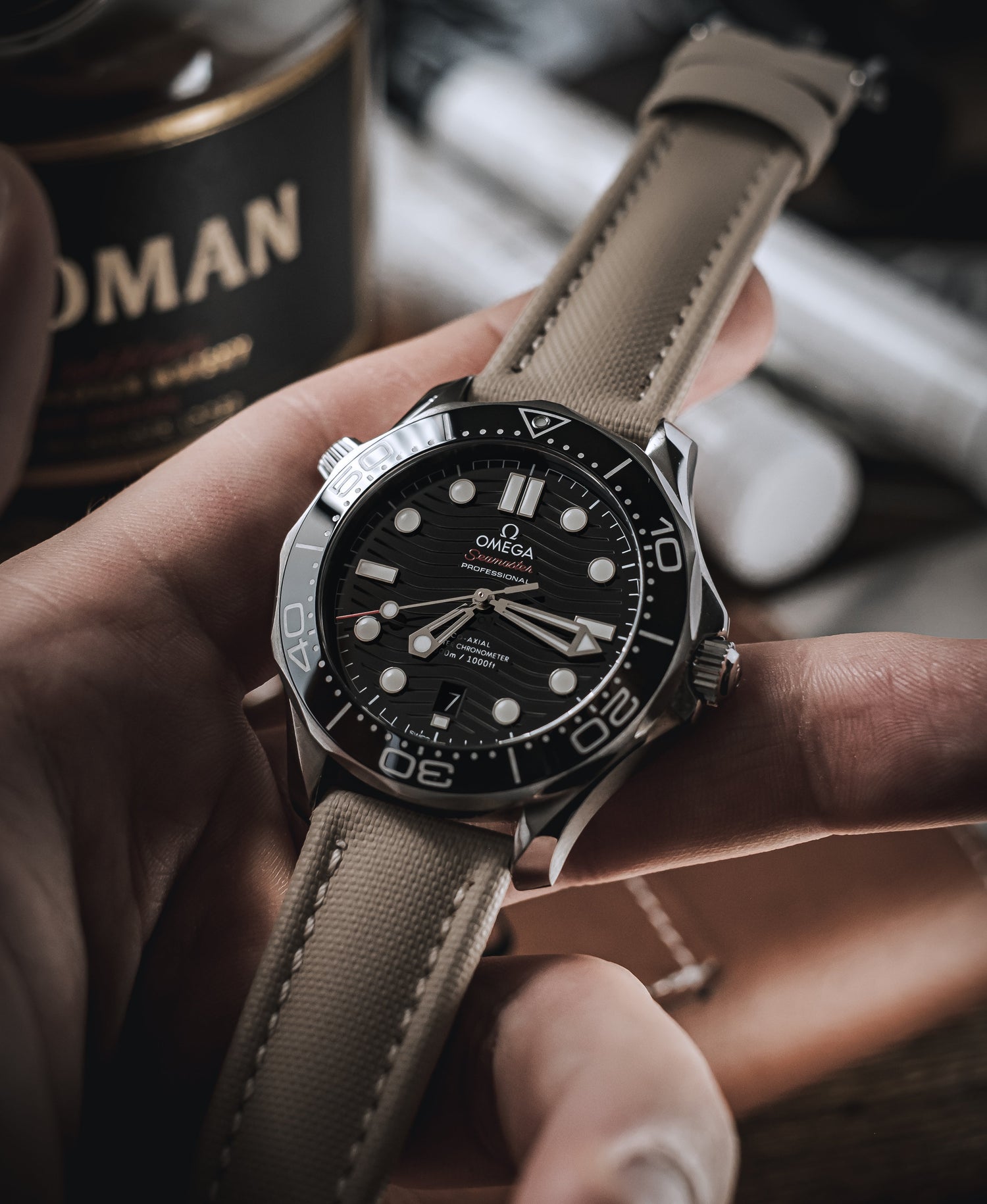 Beige Sailcloth Quick Release Watch Strap | WIS Watch Straps