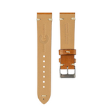 Woodland Brown - Stitched Leather Watch Strap For Longines 1832