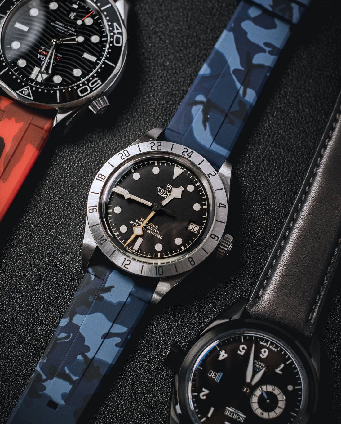 Blue Camo Rubber Quick Release | WIS Watch Straps