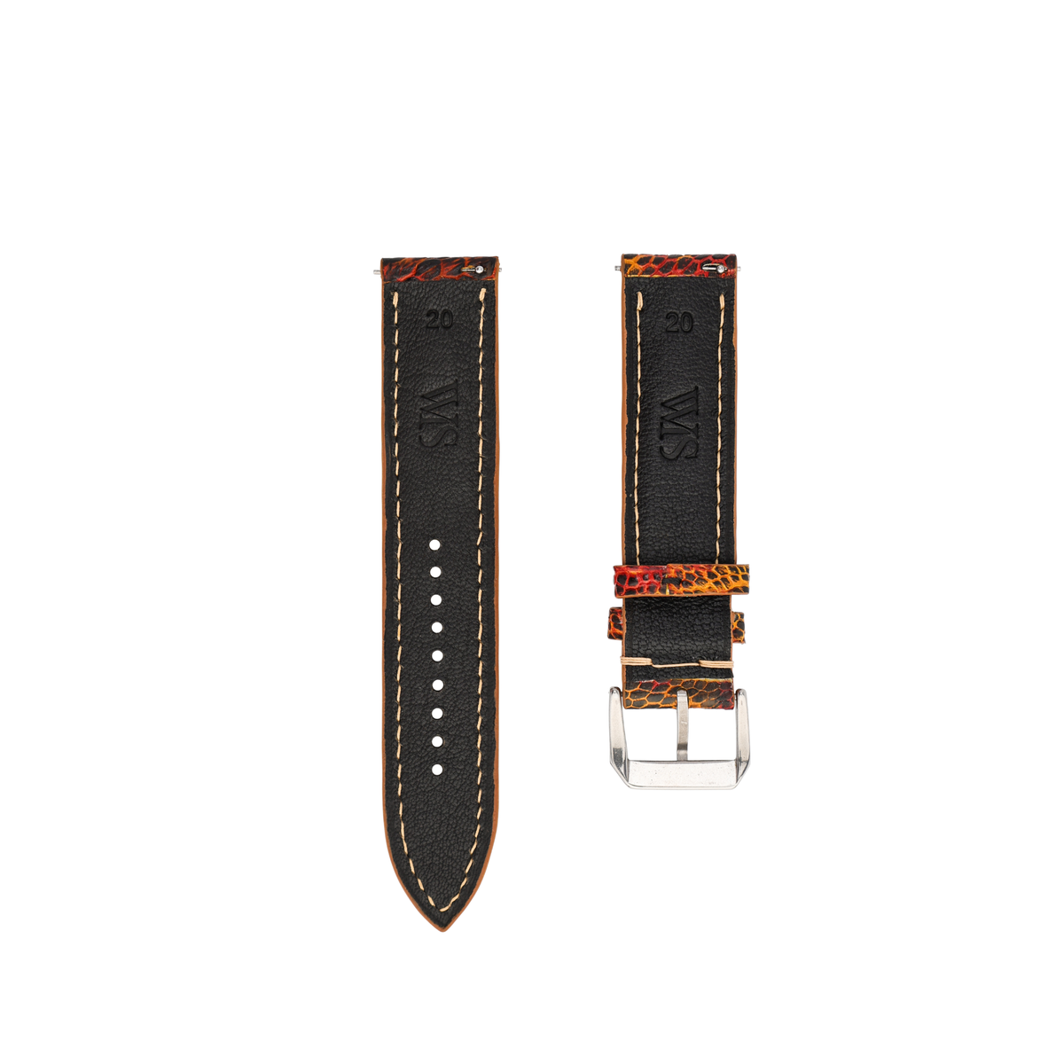 Genuine Ostrich Shin Leather Watch Band | WIS Watch Straps