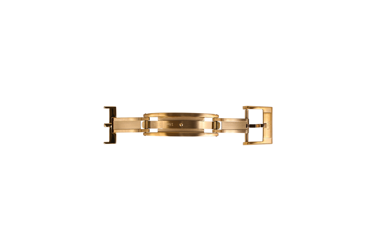 Gold Deployant Butterfly Spring Loaded Clasp | WIS Watch Straps