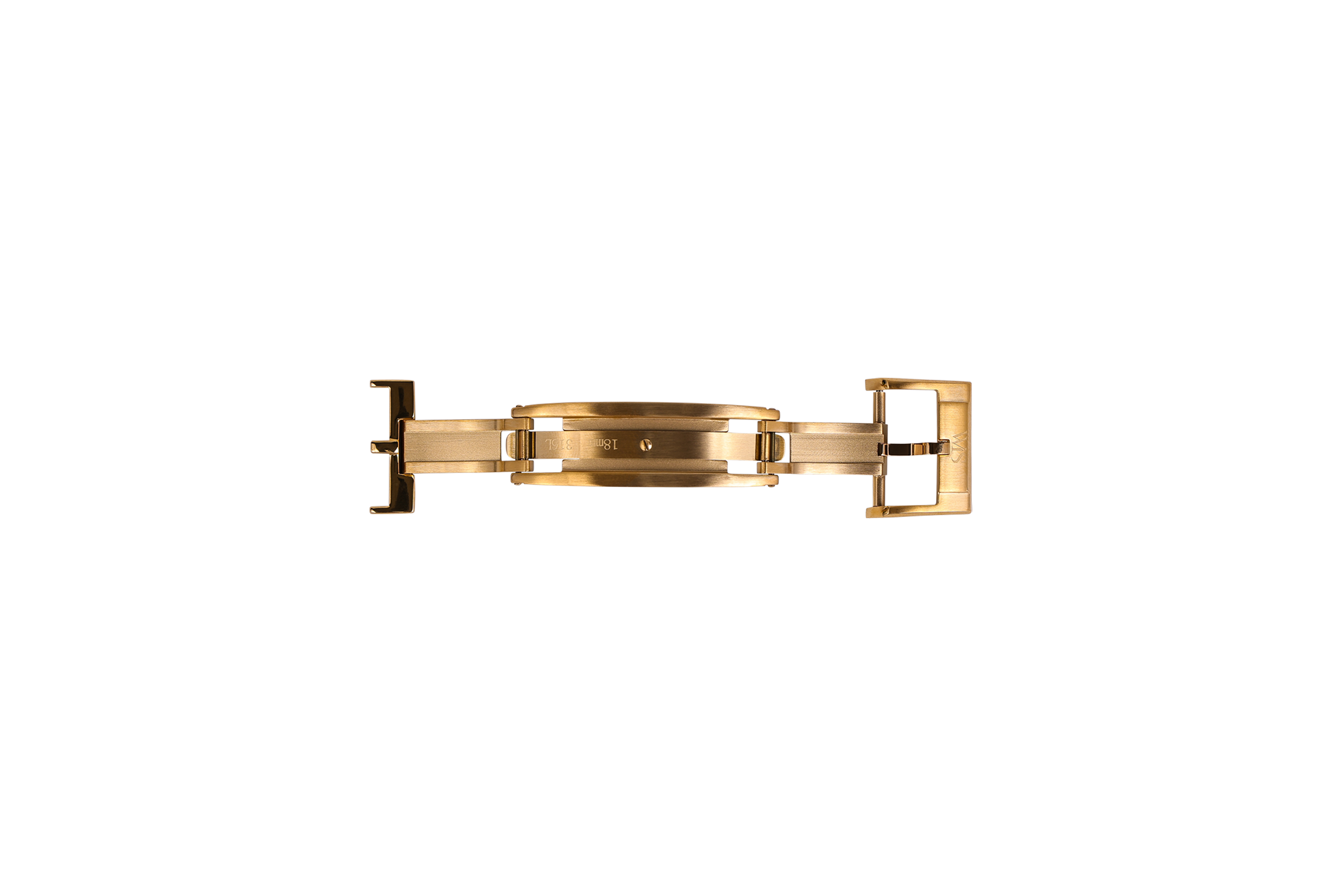 Gold Deployant Butterfly Spring Loaded Clasp | WIS Watch Straps