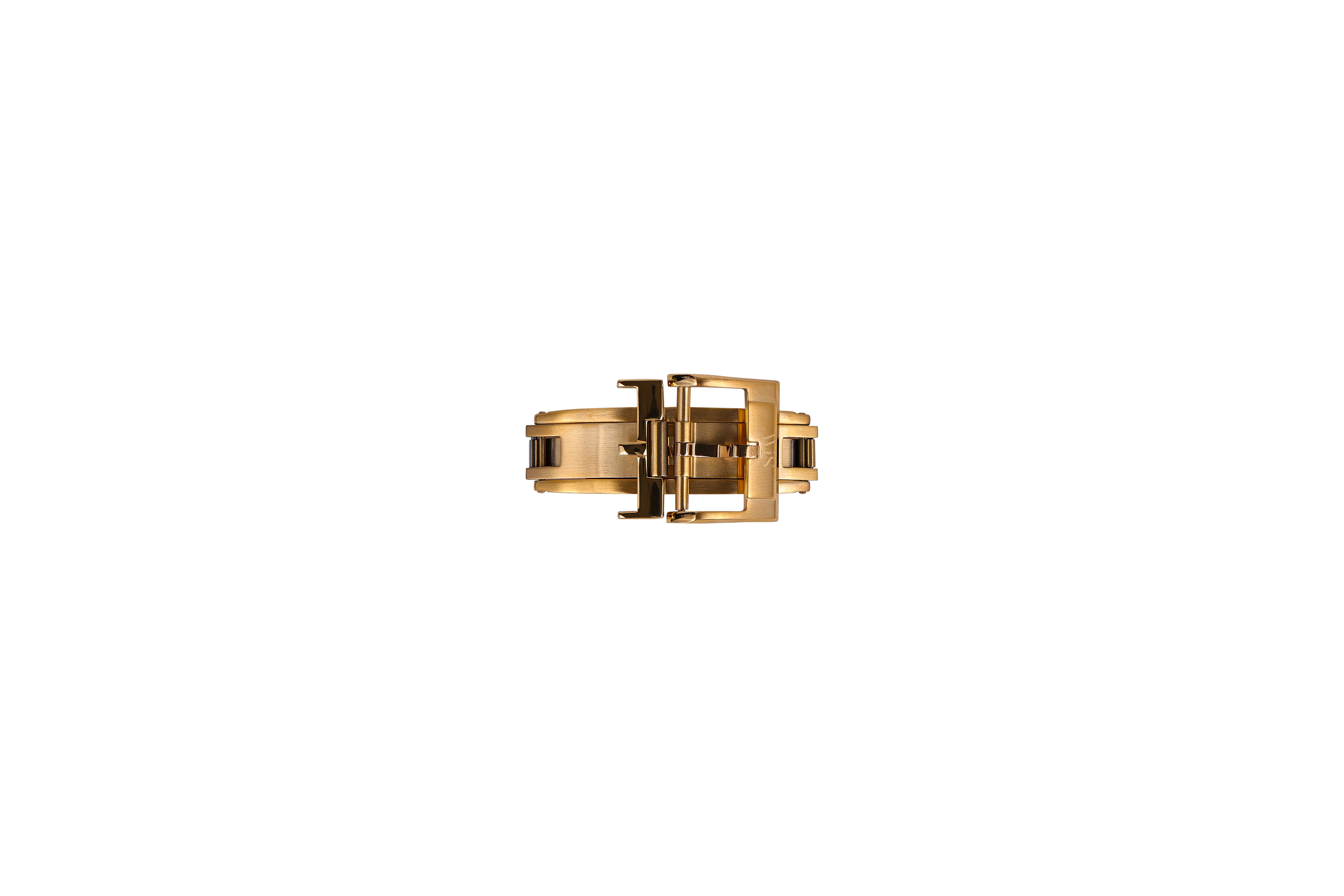 Gold Deployant Butterfly Spring Loaded Clasp | WIS Watch Straps