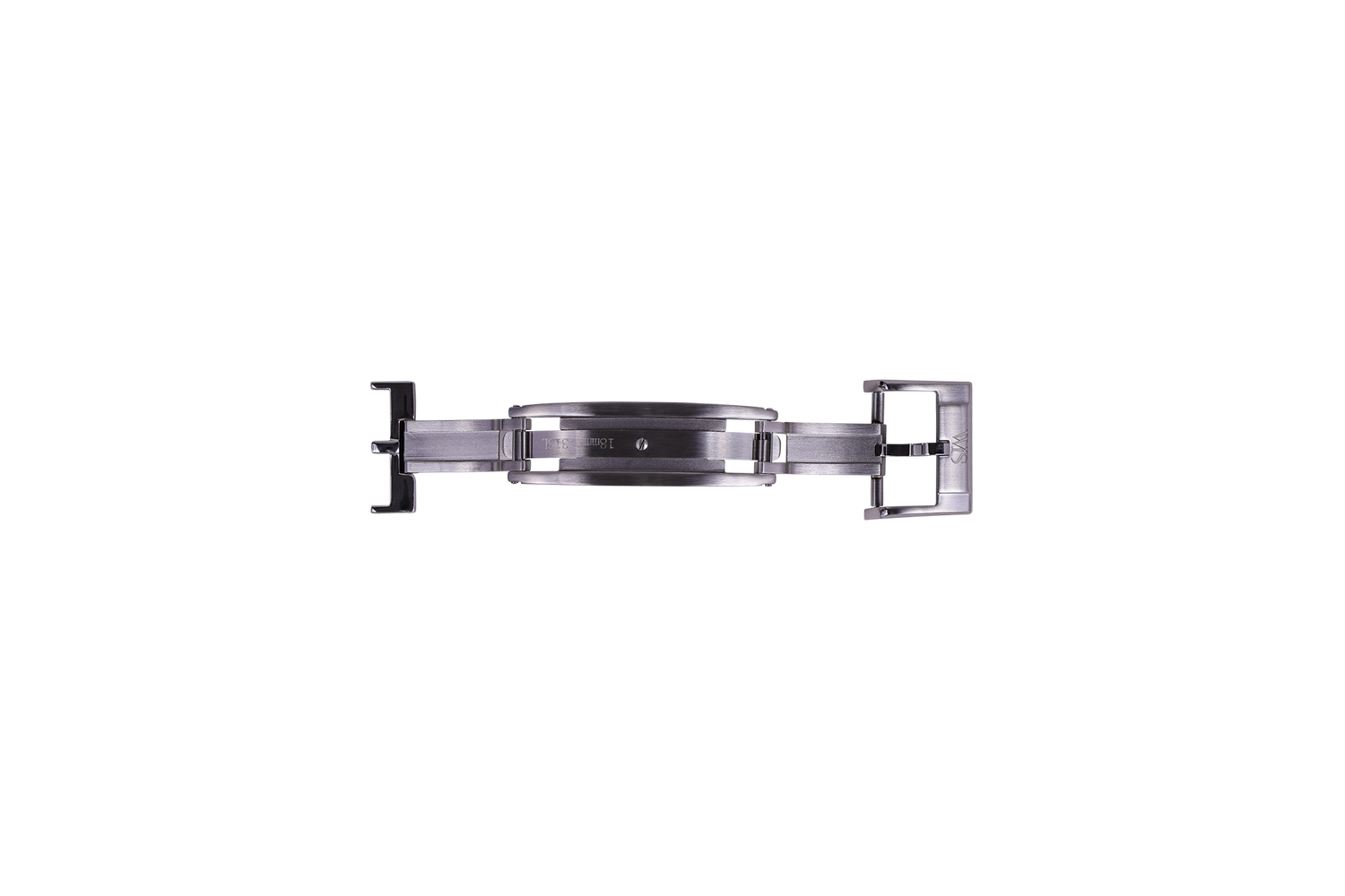 Silver Deployant Butterfly Spring Loaded Clasp | WIS Watch Straps